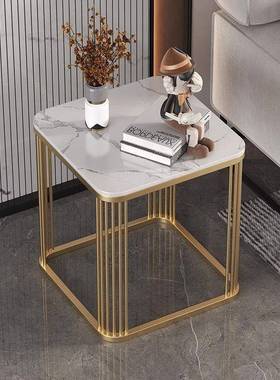 意4188式极简轻奢角几边几现代简阳台小茶几岩方板小约柜桌沙发边