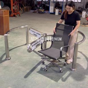 尼高迈源头全高栏匝168动物园出口半高栅单向旋转门成品不钢滚锈