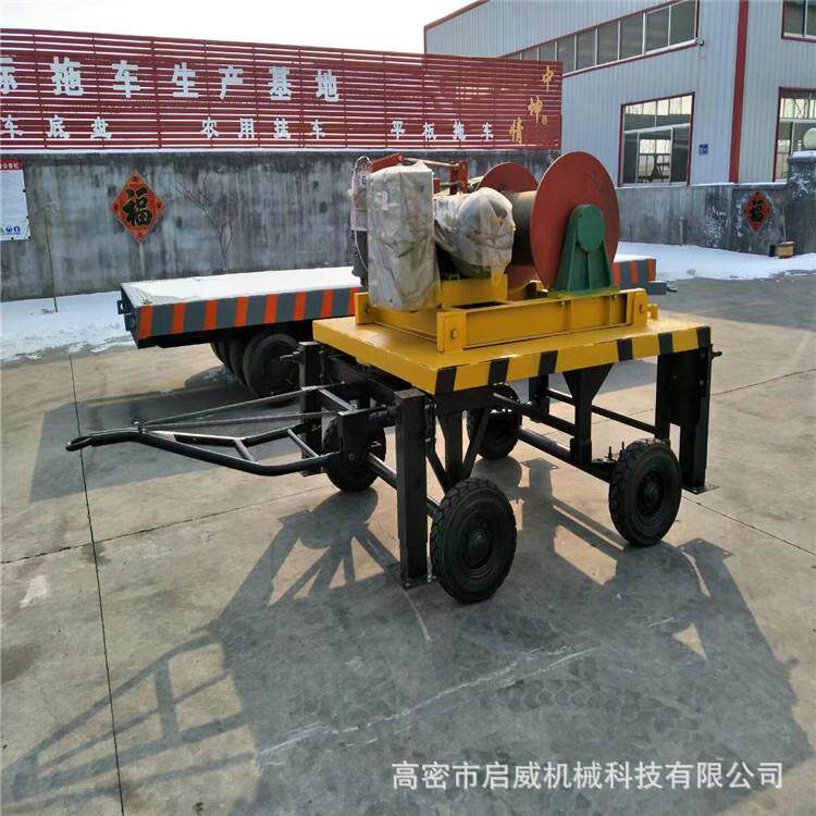 卷场机拖底盘自卸农车拖用挂NLE车引农用拖车拖拉机牵平板车