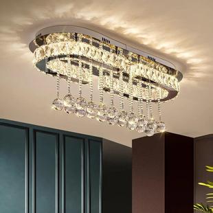 奢餐吧厅吊灯简约现方代led创意个性 灯具长RES形轻水晶 餐吊台欧式