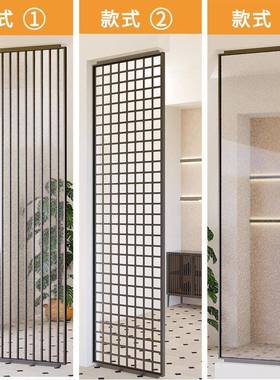 酒别墅铝合金夹丝玻34820屏风现代简约店镂隔空屏风客厅璃玻璃断