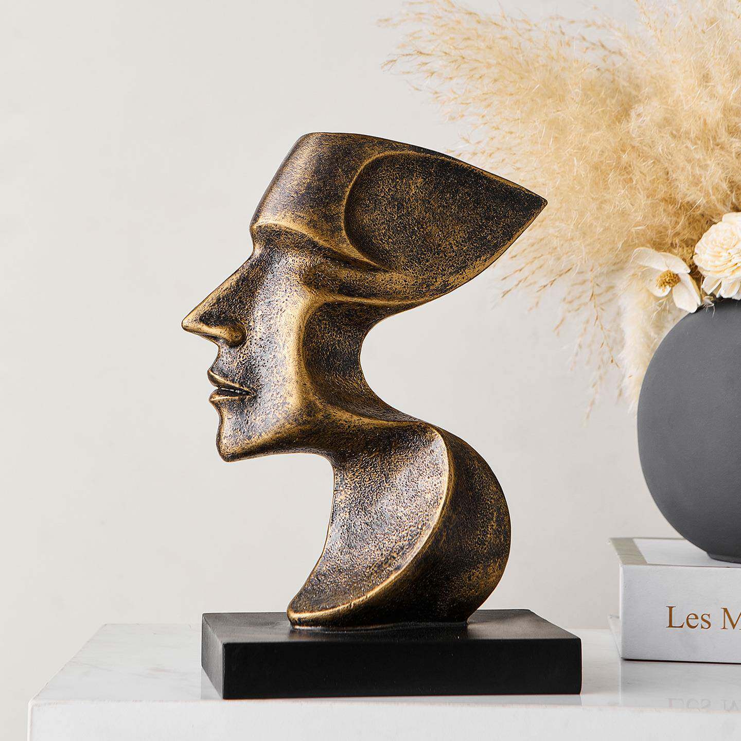 轻奢SHBA3038雕塑人桌面小摆件现代抽简约树脂摆物件轻奢创意象工