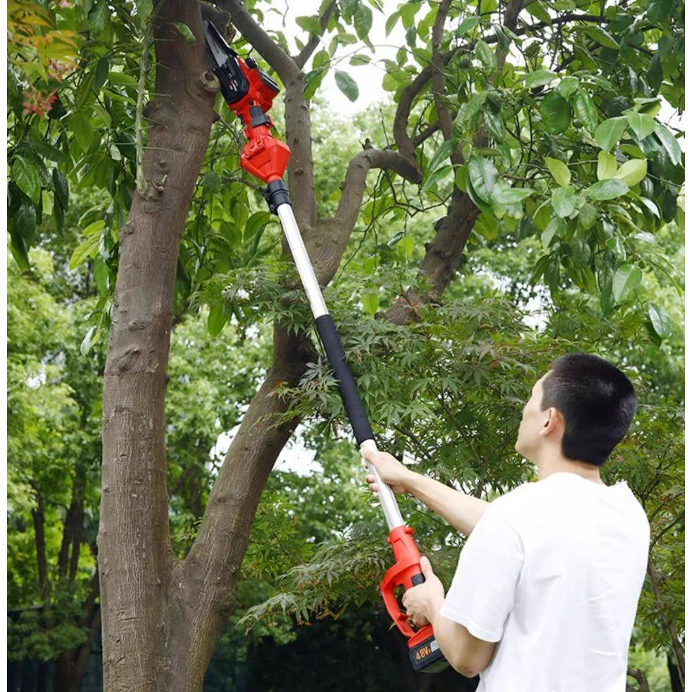 兴虎40v高充空动锯高枝电修枝锯电锂电加长伸缩杆果树修枝PMQ锯剪
