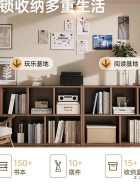 架简易组书架落地置TVU物客厅合家用柜子储物柜卧室置物柜矮柜柜