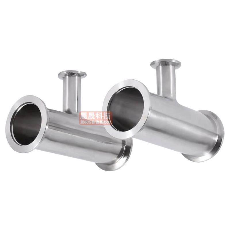 3径04不锈钢真空变三异接头kf法40快接25快装16无品牌/卡盘管通件