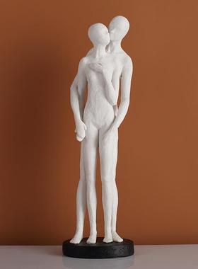 艺术品抽象物摆件办公室书房样板间电视柜居工人艺品装饰家OFY摆