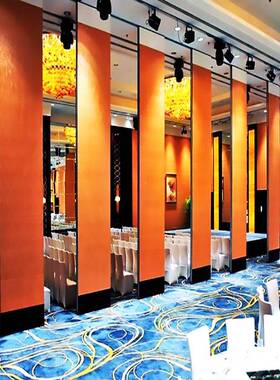 内蒙古饭店L-23656会议室移防动隔活墙动隔推断拉折叠屏风隔音火