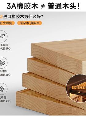 橡胶木全实木柜防尘带玻璃书架置物落地家用门客组合展86264示书