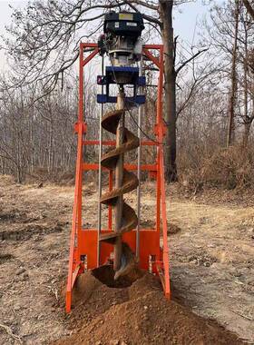 地质勘探钻机光伏打桩机机四程打挖坑加冲WJP厚钢架电杆打坑机加