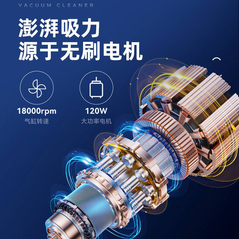 汽车手持车载吸尘器吸吹两用一体便携充电大吸力小型车上专用无刷