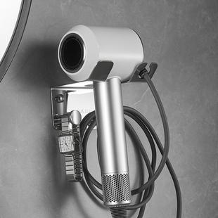 30免4910J打不锈钢吹风置物架孔卫生间收纳绕线吹风机筒支架浴室