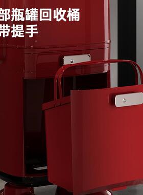 房垃圾桶轻奢高档家干用厨余类48451带盖大厨容分量高款双层湿分