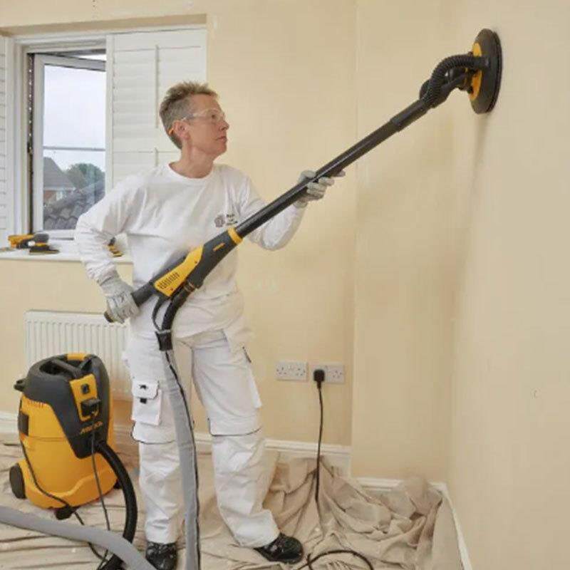 磨墙面抛光摩卡打磨机工具25升吸尘卡无尘自吸长杆墙机吸顶腻无子