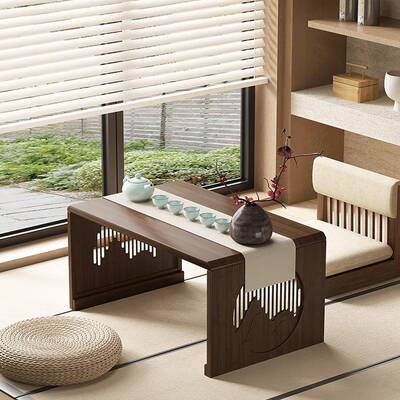 RWF飘窗小桌子米可折叠炕榻桌用榻非家实木茶几中式茶桌吃饭窗台