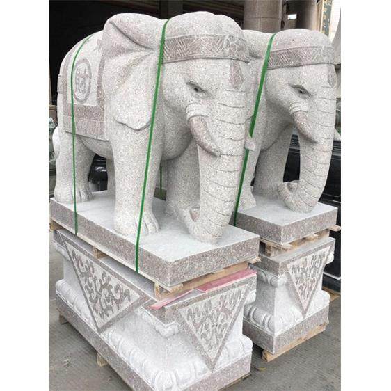 80cm石雕大象一对公母店别酒墅石头门小象护院摆件惠安tb-57564石,家居饰品,石雕,淘宝优惠券,粉丝福利购,淘宝优惠卷