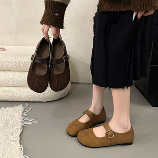 厚底浅口单鞋 森系复古玛丽珍鞋 内增高勃肯鞋 丑萌鞋 女2026春夏新款