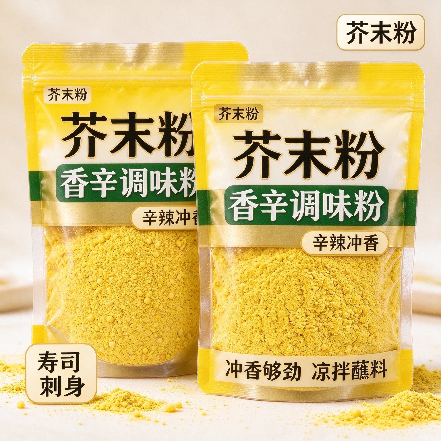 正宗无添加黄芥末粉凉皮专用