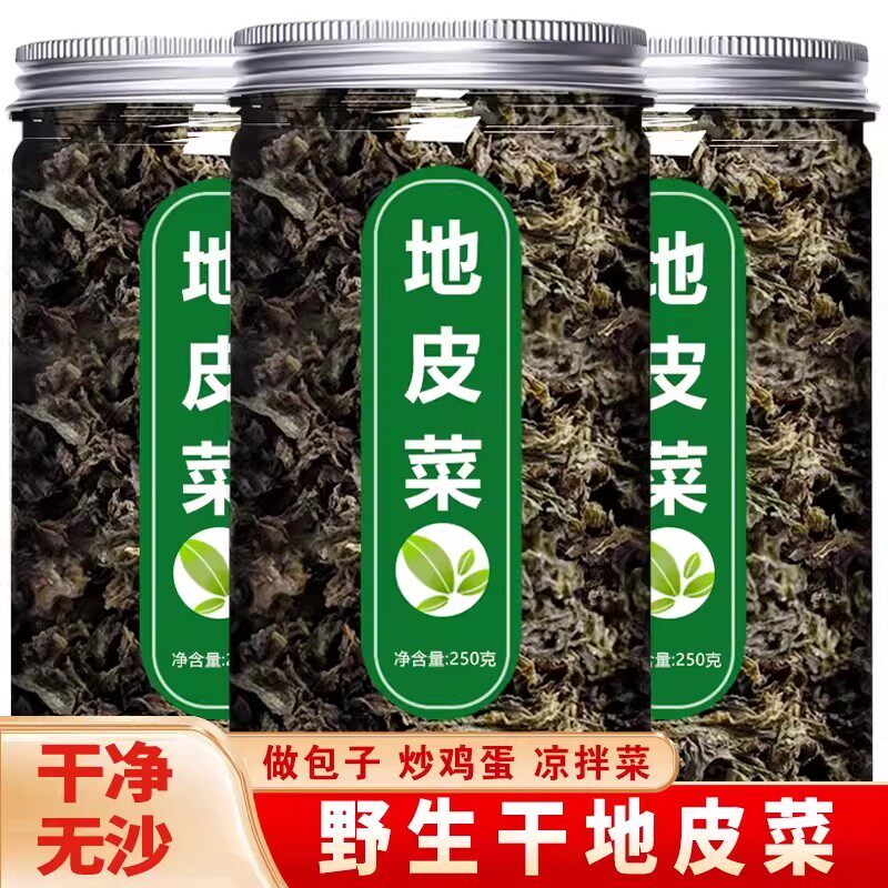 野生新鲜地皮菜免洗干货包包子