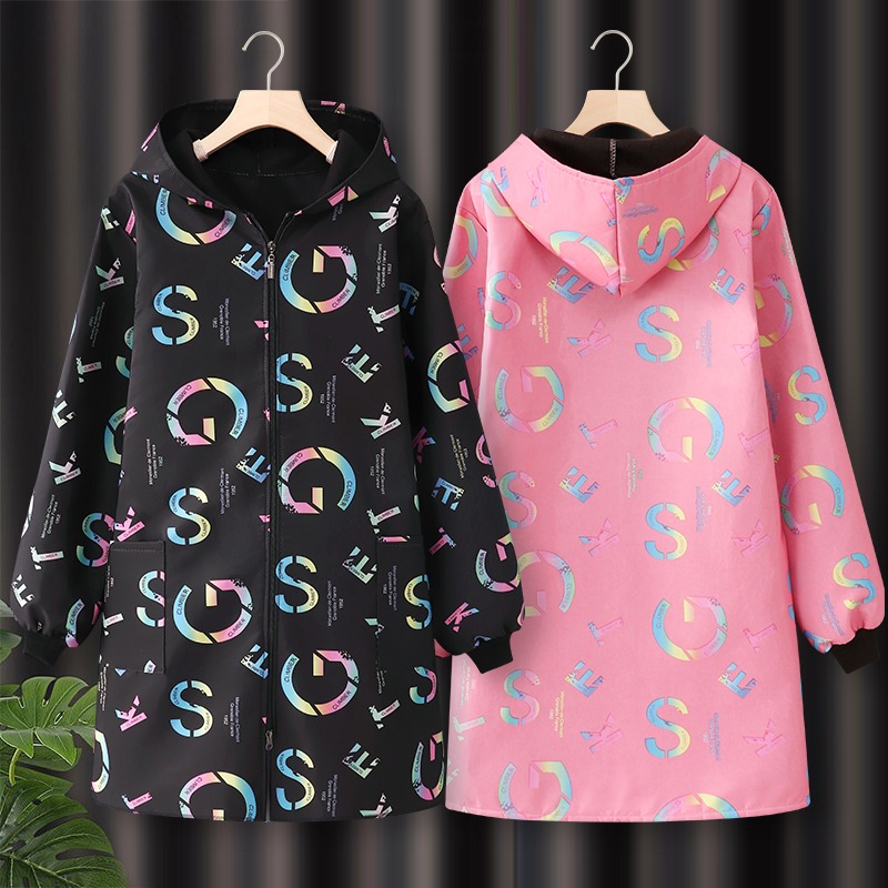 围裙厨房家用做饭罩衣女新款冬季加绒加厚长袖防水U防油正穿工作