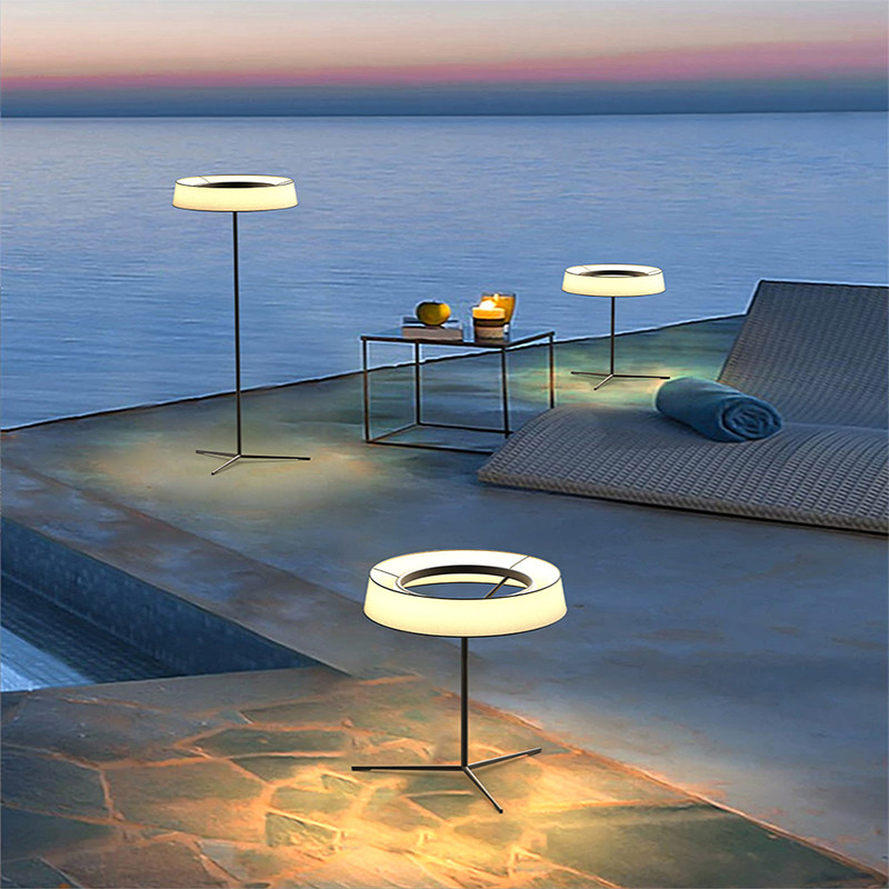户外太阳能防水落k地灯别墅庭院花园露台灯餐厅阳台露营氛围高杆
