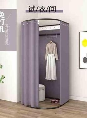 易w8换衣间墙角换衣试衣型轨衣室试ZG-66362衣间简展示u更衣展示