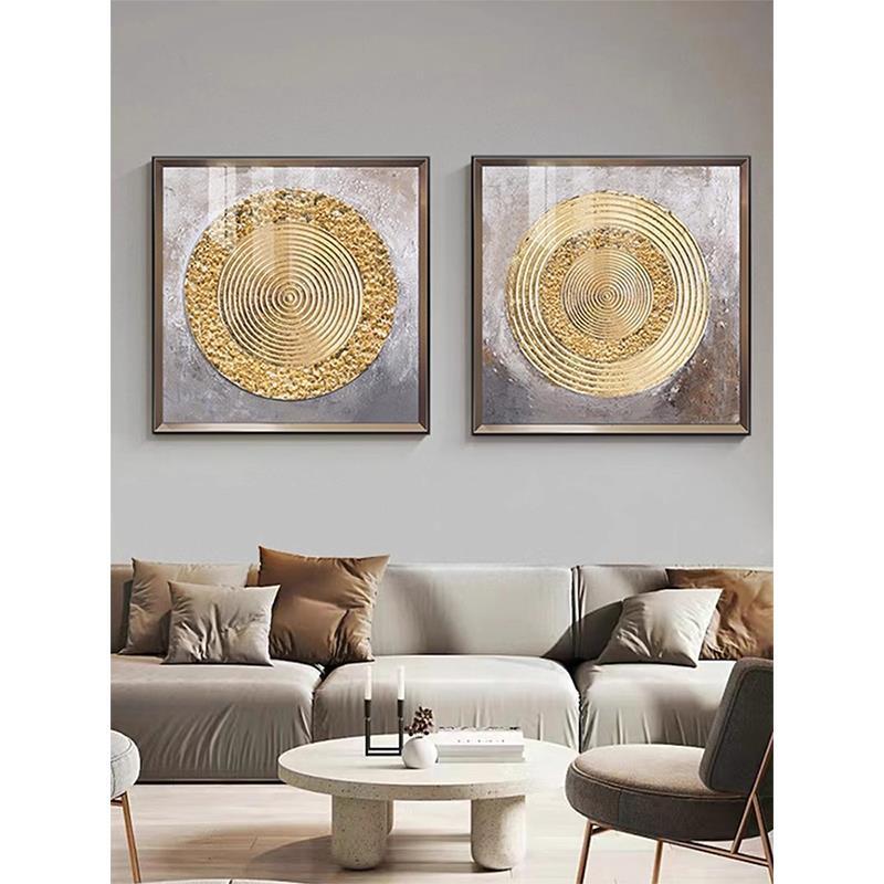 石来转运客装饰画轻奢玄关简招财高档新中式YIO现代约电表箱厅挂