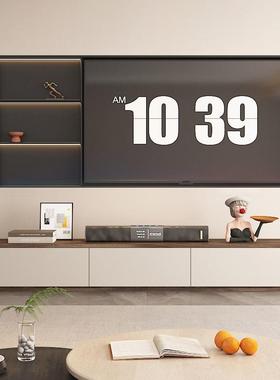 电超薄视柜现代简约家用地客厅家用2胡025新款实木桃落YYR木色储