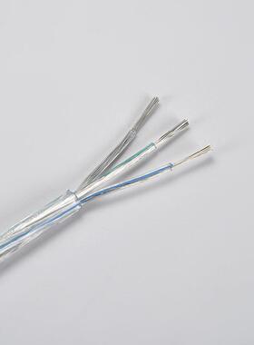 多国认紫证足标PSPL圆VC铜三芯透明圆护套线水晶线线吊灯线