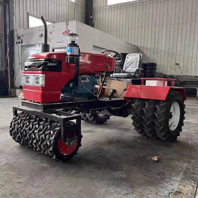 麦田压地机拖拉机大马力小麦镇压机麦田压实机多功能苗田镇压器