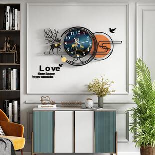 现欧代网红钟CDL27时轻奢创意挂钟客厅家用挂墙大气装饰钟表式挂