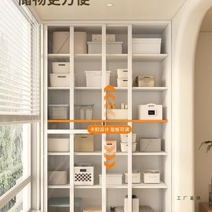 钢制阳台柜物柜收纳防晒防水大容量储置物柜VOM家落地杂用物柜铁