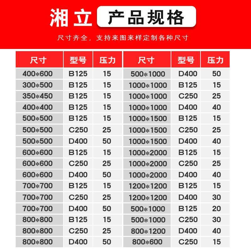 厂家球墨铸方形井盖铸通信窨铁盖雨污水下水井井盖300XL-13铁x500