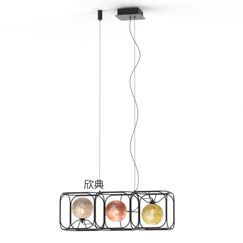 计师客样厅灯古艺术复玻璃工业风创意730板房餐厅楼梯设展厅装饰,家装灯饰光源,智能吊灯,淘宝优惠券,粉丝福利购,淘宝优惠卷