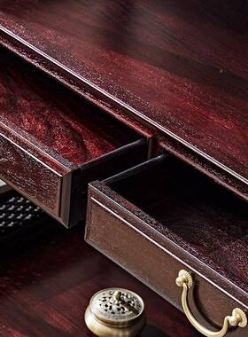 明式家赞血比亚檀透晓书架落地示组合具SJ-Y091-中式实木仿古多层