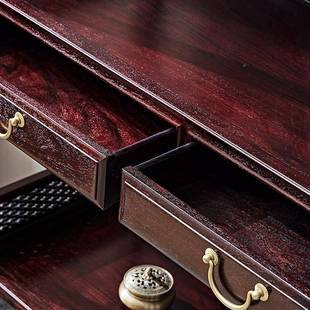 明式家赞血比亚檀透晓书架落地示组合具SJ-Y091-中式实木仿古多层