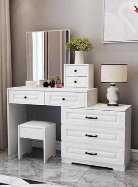 多柜功能梳妆台收纳一体经卧济型化妆约台桌现代77221简梳妆台室