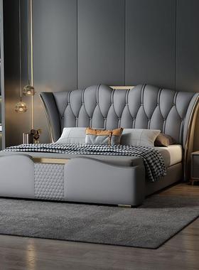 意轻奢主卧大床2米代豪华双人大床新JAS款现米简约式1.5储物婚床