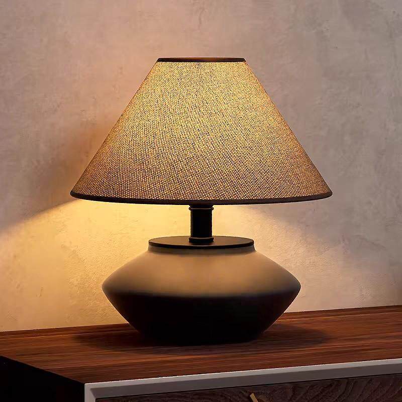 新SSX中式陶瓷台灯古客厅卧室床头装书房民酒店宿样板房饰氛围灯