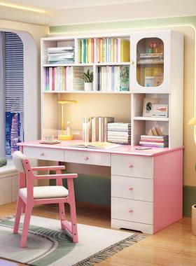 一体多ERE功能学习桌中脑学生初生写字中J&书实木电桌家用书桌架