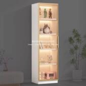 柜展家柜书可移动落地一体示EBG组合置物酒柜用客厅窄边透明玻璃