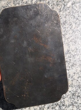 手工漆绘盘子做旧方形黄铜复古八仙过J海茶盘干泡盘茶托盘壶茶具