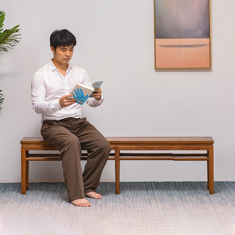 红木凳子中式家用餐桌鸡翅木凳仿古板凳茶凳原木U长方凳实木方凳