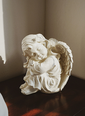 法式欧式复古雕塑北w厅卧室摆件花园装饰品胖雕像