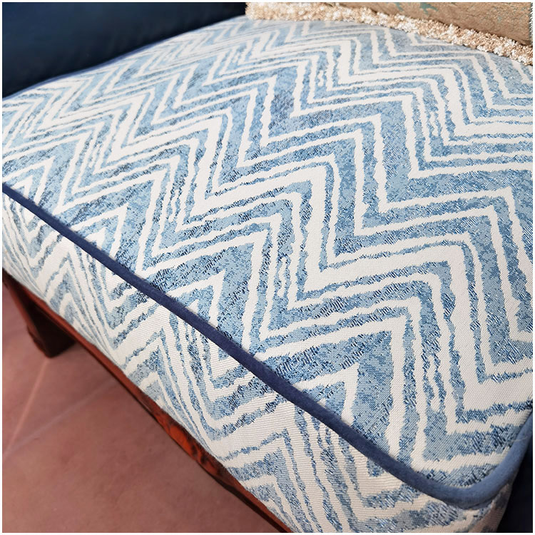 简约沙发套蓝色皮沙p发罩定制北欧海绵坐垫靠背套定做全包拉链