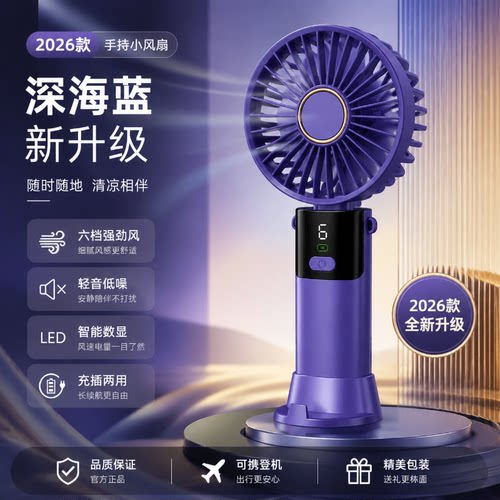 半导体冰敷制冷手持便携小风扇