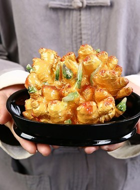 一统江山摆件家居装饰创意v手工客厅办公室茶桌面摆设茶宠可养变