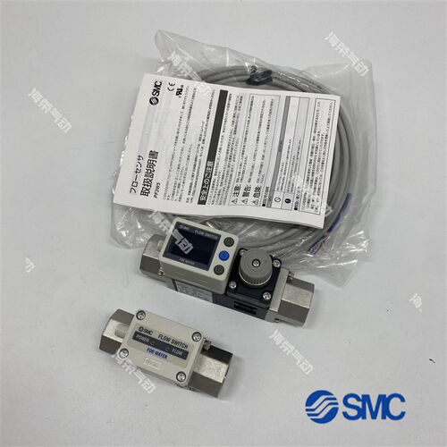 SMC水用流量开关PF3W740S-04/06-AT/B/C/D/E/FT-M 量程5-40L/MIN