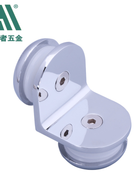 玻璃门合页 浴室固定夹 隔断码 锌合金圆珠角码 淋浴房玻璃连接件