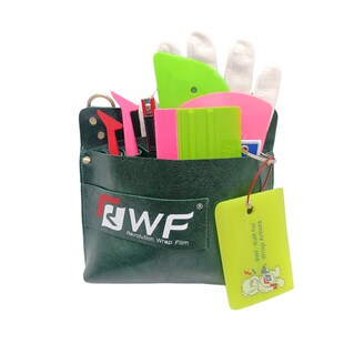 RWF工具腰包手提工具箱绿色软皮斜挎小包汽车改色车衣贴膜工具篮