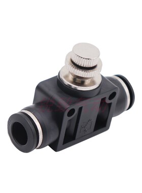 气动黑色体管道节流阀接头PA SA-LSA4 LSA6 LSA8 LSA10 LSA12 mm
